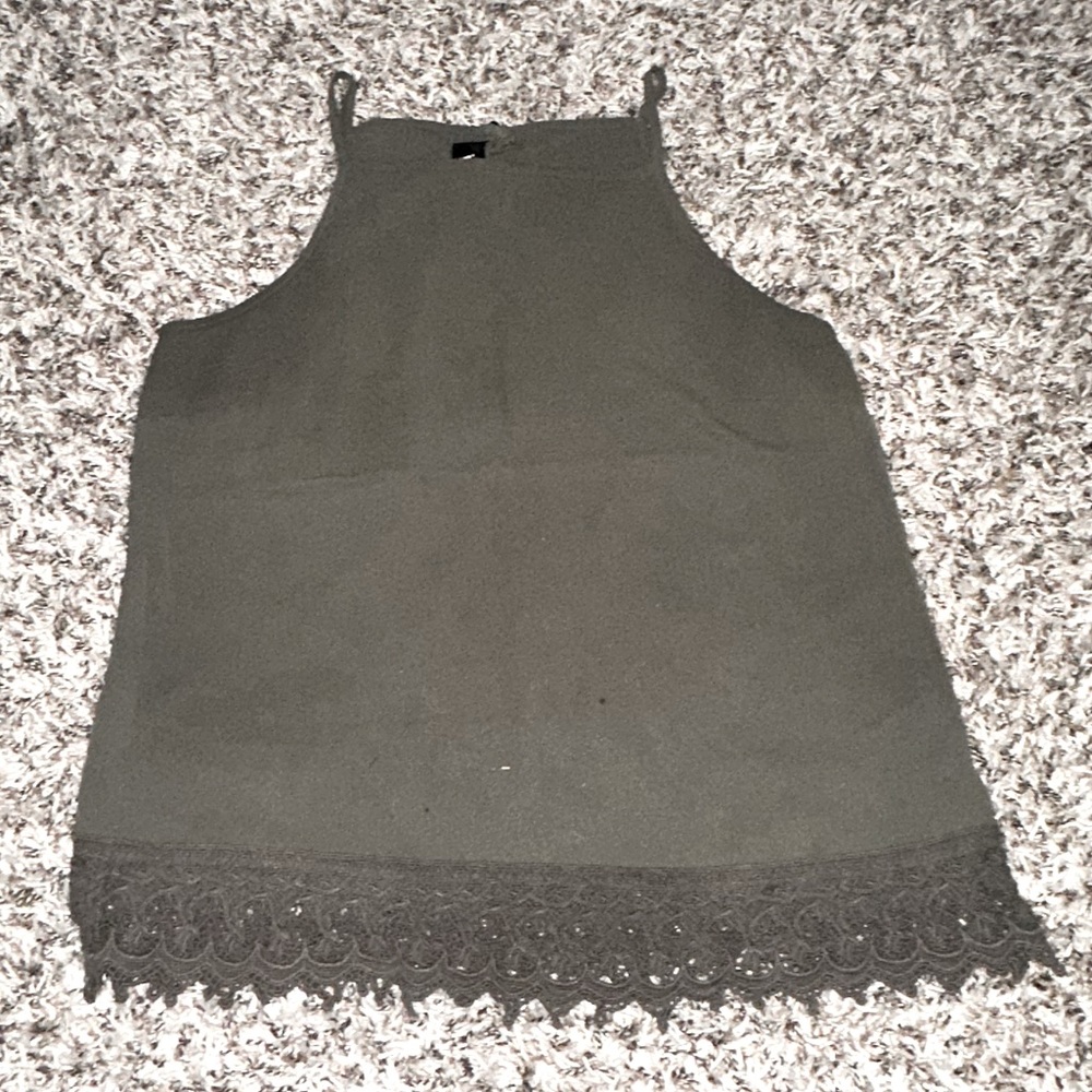 Green Sleeveless Blouse